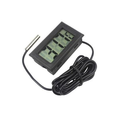 15 Pieces Electronic Thermometer Digital Fish Tank Refrigerator Water Temperature Meter With Waterproof Probe Black