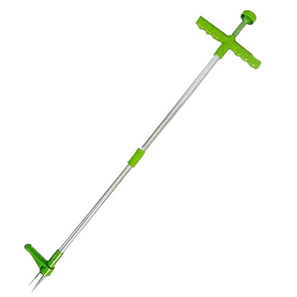 Stand Up Weeder Manual Weed Puller Standing Plant Hand Root Remover Root Removal Tool With 3 Claws, Splittable Aluminum Tube  Weeder Gardening Tool