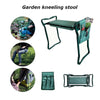 Dual Purpose Garden Foldable Kneeling Stool With Tool Kit, Bench Seat EVA Kneeling Pad Handles, Garden Stool Folding Seat Kit