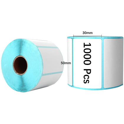 5 Rolls Direct Thermal Labels Self-Adhesive Stickers Address Shipping Mailing Postage Blank (50mm x 30mm)