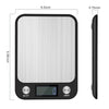 Digital Kitchen Scale 0.1oz/1g High Accuracy Multifunction Food Scale, Electronic Stainless Steel Scale for Cooking Baking, Max 33lb/15kg