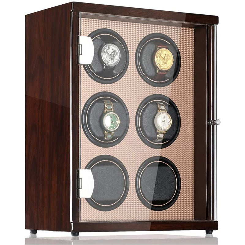 CHIYODA Watch Winder 6 Motors Watch Box For Automatic Watch; ECVV UAE –  ECVV.AE