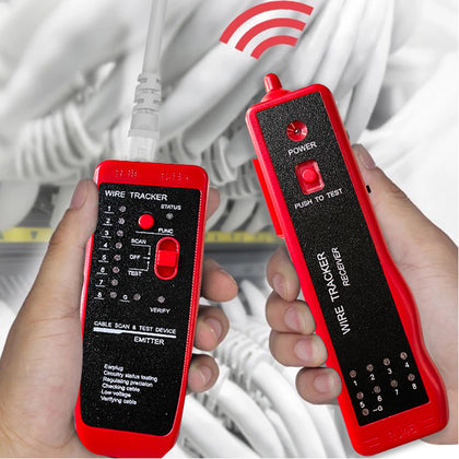 ECVV Wire Tracker Network Line Finder RJ11 RJ45 Telephone Network Cable Tester Detector Line Finder Tracer Diagnose Tone Kit