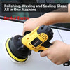 ECVV Corded-Electric Car Polisher Machine 700W Auto Polishing Machine Adjustable Speed 600-3700RPM, Detachable Handle Perfect for Boat,Car Polishing and Waxing