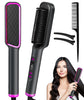 ECVV Hair Straightener Brush, Ionic Hair Straightening Comb for Women, 20s Fast Heat & Temp Set (80-230°C), LED Display/Anti-Scald, Salon Styling at Home