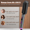 ECVV Hair Straightener Brush, Ionic Hair Straightening Comb for Women, 20s Fast Heat & Temp Set (80-230°C), LED Display/Anti-Scald, Salon Styling at Home