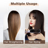ECVV Hair Straightener Brush, Ionic Hair Straightening Comb for Women, 20s Fast Heat & Temp Set (80-230°C), LED Display/Anti-Scald, Salon Styling at Home