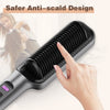 ECVV Hair Straightener Brush, Ionic Hair Straightening Comb for Women, 20s Fast Heat & Temp Set (80-230°C), LED Display/Anti-Scald, Salon Styling at Home