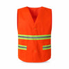 6 Pieces Worker Labor Reflective Vest Safety Vest Sanitation Work Clothes Highlight Night Work Clothing- Orange Free Size