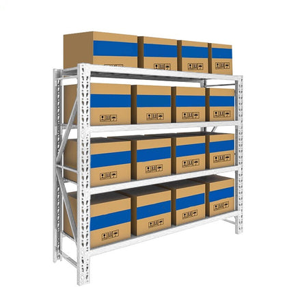 Warehouse Supermarket Storage Shelf 4-Shelf Rack 1m Multi-Functional Shelf 300KG Capacity Per Layer