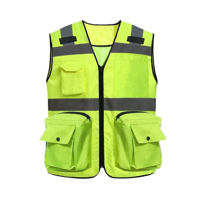 Safety Vest Reflective Rainproof Breathable And Wear-Resistant Safe And Warm Yellow Free Size