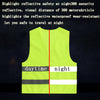 6 Pieces ECVV Reflective Vest Working Vest High Visibility Day Night Warning Safety Vest, Traffic, Construction Safety Clothing