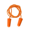 100 Pairs Disposable Soft PU Foam Earplug With Cord Bullet Type Noise Reduction Suitable for Lumberjack Construction Sites Workshop Worker