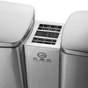 Stainless Steel Pedal Trash Can Large Wet And Dry Double Bucket With Lid  Garbage Sorting Box 60 Liters Sand Silver Steel 【641*290*690 mm】