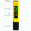 PH Detector Digital PH Tester Large LCD Display Precision PH Meter Water Quality Test Meter For Household Drinking Water, Aquarium, Swimming Pools(Yellow）