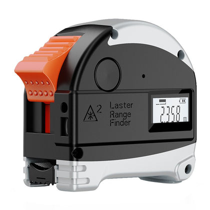 Laser Tape Measure 2 in 1 Laser Measure 131.2Ft/40M, Measuring Tape 16.5Ft/5M, Multifunctional Laser Distance Meter with  Type-C Charging and LCD Digital Display For Measuring Area/Volume