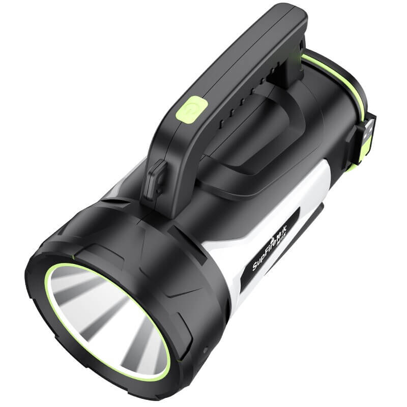 Super Bright LED Searchlight Rechargeable Flashlight 550 Lumen Handheld Spotlight 6000mAh USB Output Power Bank For Outdoor Lighting