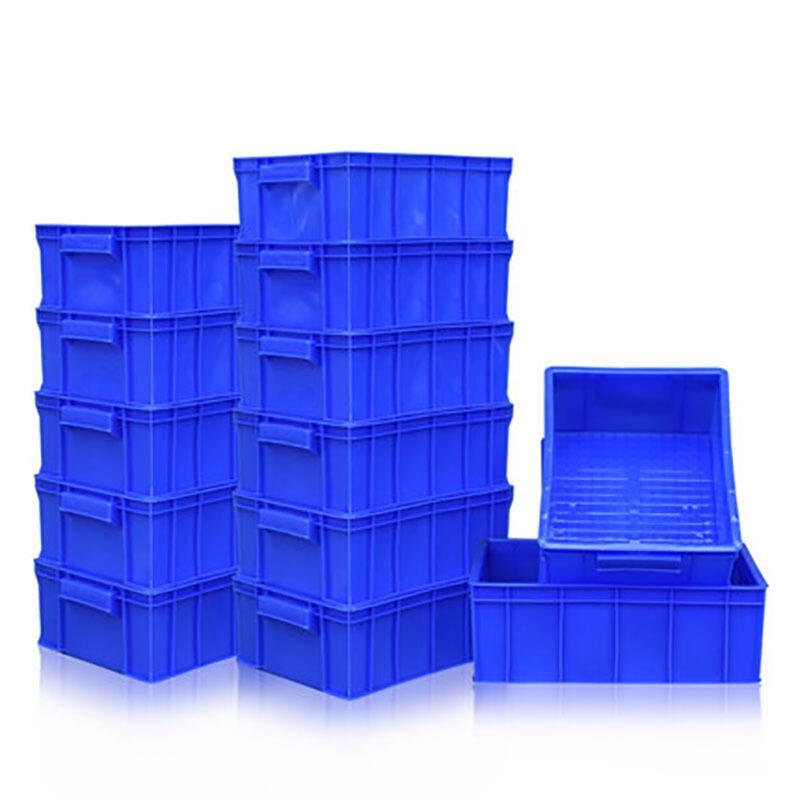 6 Pieces Thickened Plastic Turnover Box Parts Box Component Box Storage Box Material Box Storage Box Blue 410 * 310 * 145
