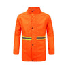 1 Set Orange Sanitation Raincoat Work Clothes Reflective Safety Clothes Road Maintenance Upper And Lower Split Suit