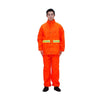 1 Set Orange Sanitation Raincoat Work Clothes Reflective Safety Clothes Road Maintenance Upper And Lower Split Suit