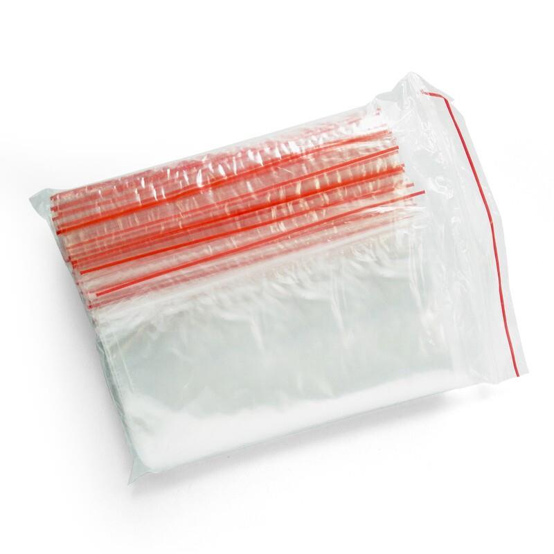 6 Packs Large And Small No.3 Self Sealed Food Bag Thickened Waterproof Food Transparent Pe Sealed Bag Clip Chain Sealed Bag 7×10cm