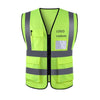 6 Pieces Reflective Vest Yellow Reflective Protection Vest Reflective Suit for Night Working Riding Running