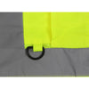6 Pieces Multi Pocket Cloth Fluorescent Vest (Silver Gray Reflective Strip Front Four Back Four Pockets) Yellow Uniform