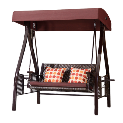 Courtyard Swing Outdoor Iron Rocking Chair Garden Balcony Hanging Chair Adult Leisure Hammock Outdoor Swing Chair