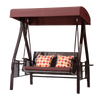 Courtyard Swing Outdoor Iron Rocking Chair Garden Balcony Hanging Chair Adult Leisure Hammock Outdoor Swing Chair
