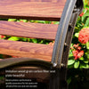 Park Chair Household Foreign Minister Chair Row Chair Community Chair Leisure Iron Back Chair Balcony Cast Aluminum Anticorrosive Wood Bench 1.5m