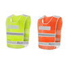 10 Pieces Reflective Vest With Thickened Lattice Fluorescent Yellow Traffic Police Safety Reflective Clothing Construction Site Safety Warning Clothing Net Environmental Protection Fluorescent Vest