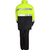 Reflective Raincoat Rainpants Suit Railway Raincoat Split Suit Fluorescent Yellow Navy Color Matching Size L