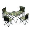 Five Piece Set Camouflage Outdoor Folding Table And Chair Set Portable Self Driving Travel Camping Picnic Balcony Table And Chair Combination