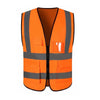 6 Pieces Railway Reflective Vest Vest Safety Warning Vest High Visibility Reflective Vest Safety Working Vest