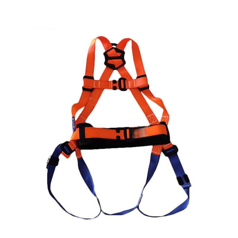 Full Body Single Hanging Point Safety Belt Aerial Work Safety Belt Safety Rope European Hook Double Hook Double Rope Buffer Bag