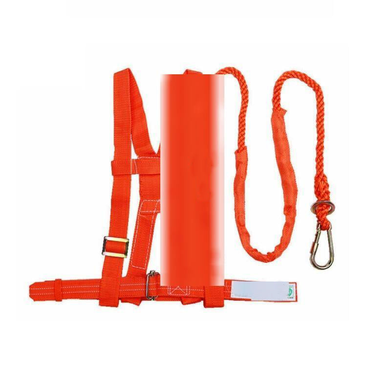 Safety Belt Working At Height Safety Belt Construction Safety Rope Three-point Safety Belt Anti Falling Single Hook Double Strap 2m * 100kg