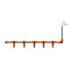 6 Pieces Irrigation Equipment  Atomization Spray Nozzle Cooling Spray Head Automatic Watering Device Home Spray System Hanging Orange Single Outlet Atomization