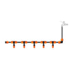 6 Pieces Irrigation Equipment  Atomization Spray Nozzle Cooling Spray Head Automatic Watering Device Home Spray System Hanging Orange Single Outlet Atomization