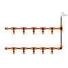 6 Pieces Irrigation Equipment  Atomization Spray Nozzle Cooling Spray Head Automatic Watering Device Home Spray System Hanging Orange Single Outlet Atomization