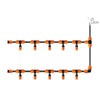 6 Pieces Irrigation Equipment  Atomization Spray Nozzle Cooling Spray Head Automatic Watering Device Home Spray System Hanging Orange Single Outlet Atomization