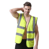 6 Pieces Reflective Vest Fluorescent Yellow S / M / L / Xl / Xxl / Xxl High Visibility Reflective Vest Safety Working Vest