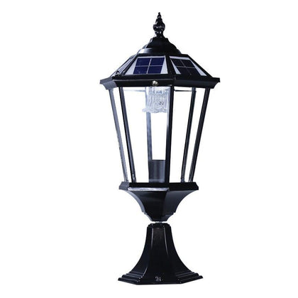 Solar Column Lamp Villa Courtyard Wall Lamp Outdoor Waterproof Courtyard Lamp 25cm