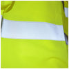 10 Pieces Velcro Fluorescent Reflective Vest Parallel Fluorescent Strip L Yellow Light and Convenient