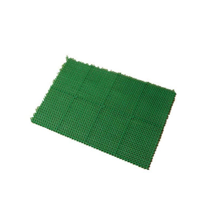 6 Pieces Splicing Plastic Simulation Grass Mat Lawn Mat Bathroom Mat Waterproof And Anti Slip Mat Door Mat Decoration Green Grass Mat Green 60x40cm / Piece