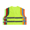 10 Pieces Body Protection Reflective Vest Ordinary Safety Vest Multi Pocket Night Reflective Vest for Construction Sanitation Building - Fluorescent Green