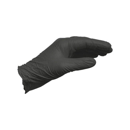 100 Pieces / Pack S Size Gloves Black Nitrile Disposable Protective Gloves