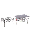 Seven Piece Set Outdoor Table And Chair Set Folding Aluminum Table Barbecue Picnic Table And Chair Balcony Stool Portable Camping Table And Chair