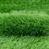 15 Pieces Artificial Lawn Simulation Lawn Plastic False Turf Mat 10 mm Grass High Army Green 1 Square Meter