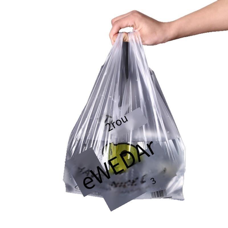 Smiley Face Transparent Plastic Bag Hand Bag Portable Convenience Bag Packing Bag 38 * 58 500 Pieces