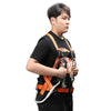 Orange Three-point Full Body Safety Belt, Aerial Work Fall Prevention Safety Rope,  Site Fall Protection